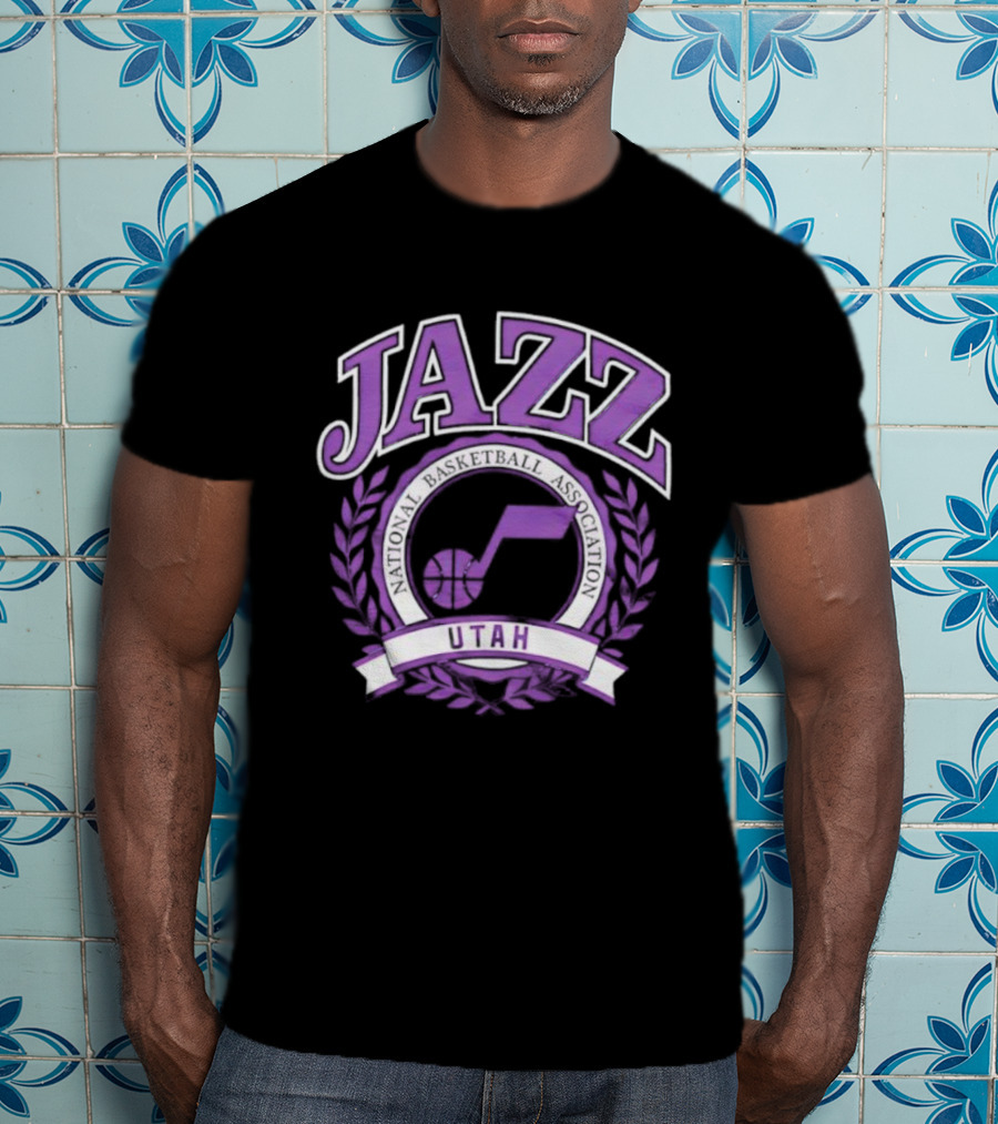 Jazz Utah National Basketball Association Crest T-Shirt