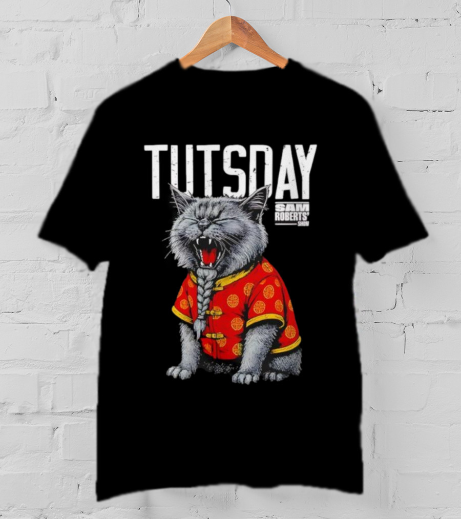 Tutsday Sam Roberts Show Cat Chinese Outfit T-Shirt