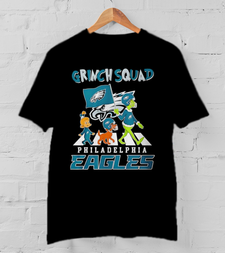 Grinch Squad Philadelphia Eagles Family Walk T-Shirt