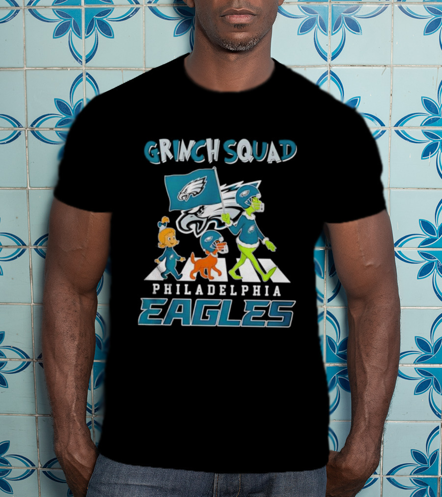 Grinch Squad Philadelphia Eagles Family Walk T-Shirt