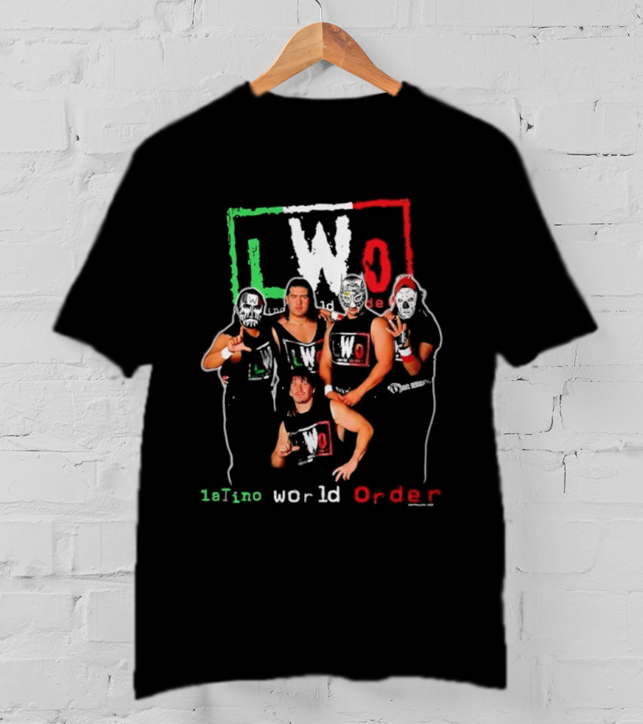 LWO Latino World Order Pro Wrestling Group Iconic 90s Wrestling Style T-Shirt