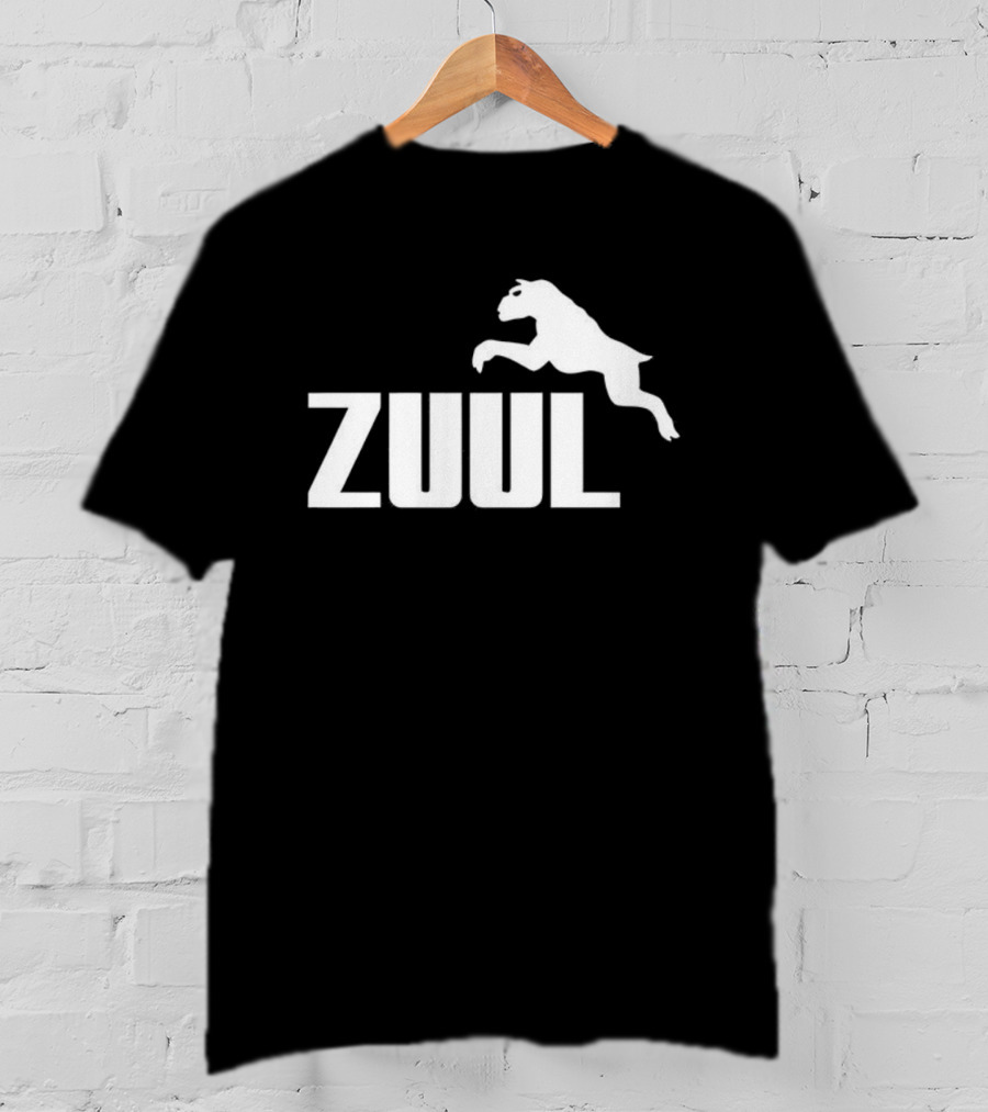 Zuul Ghostbusters Jumping Dog Parody T-Shirt