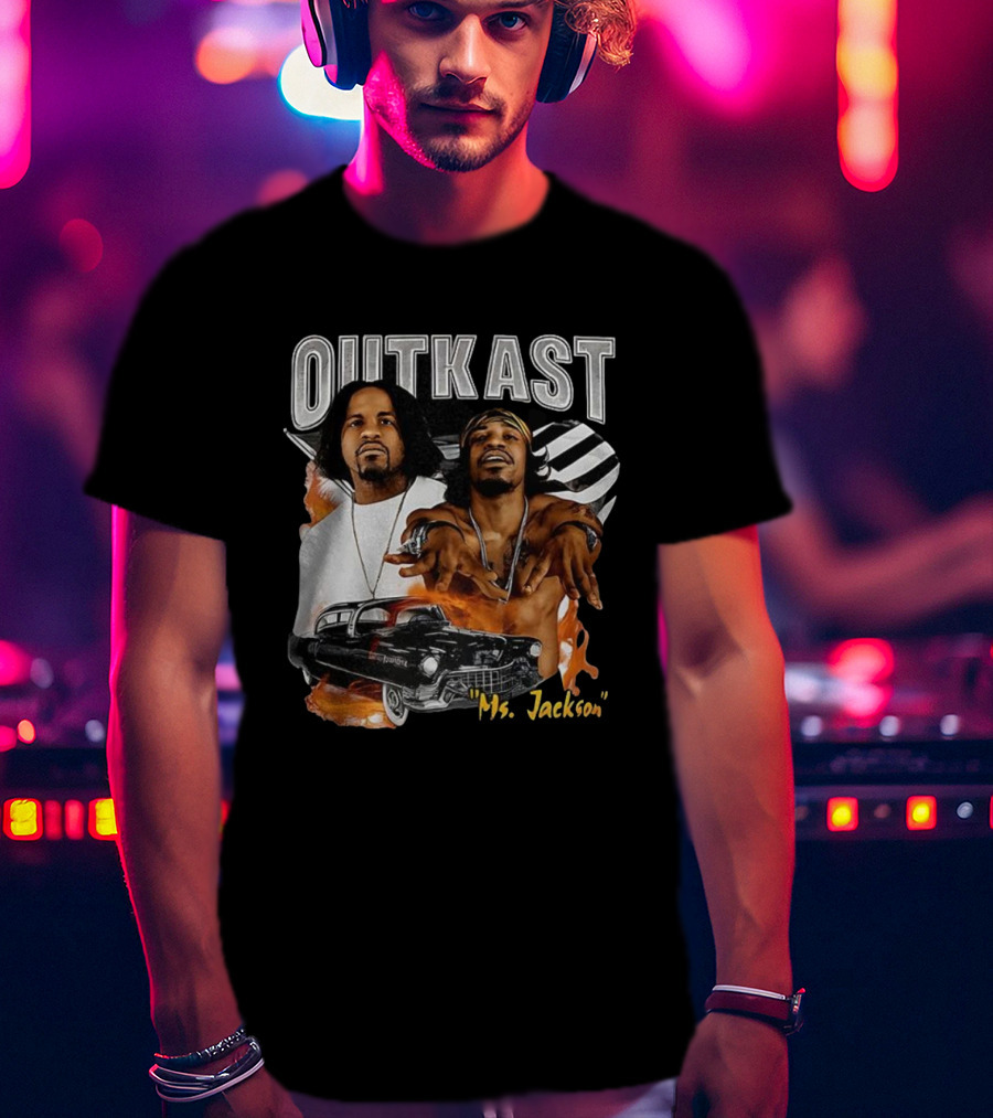 Outkast Ms. Jackson Classic Car Music Icon Tribute T-Shirt