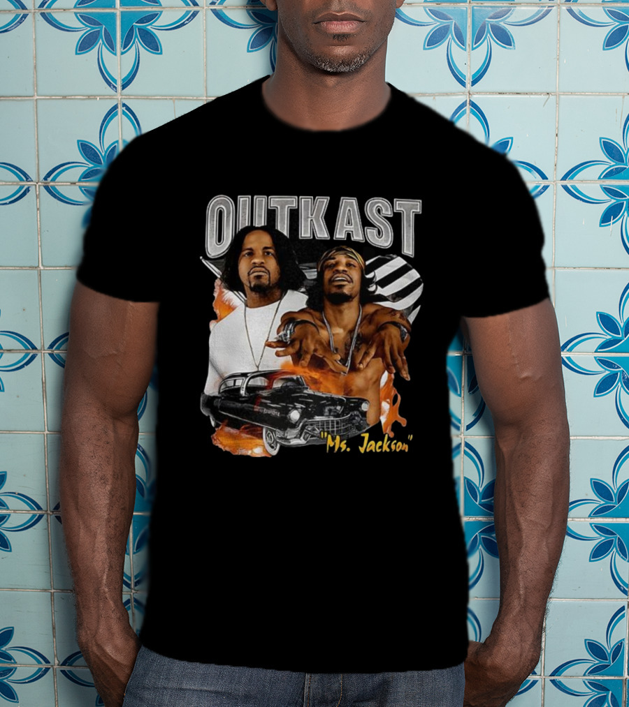 Outkast Ms. Jackson Classic Car Music Icon Tribute T-Shirt