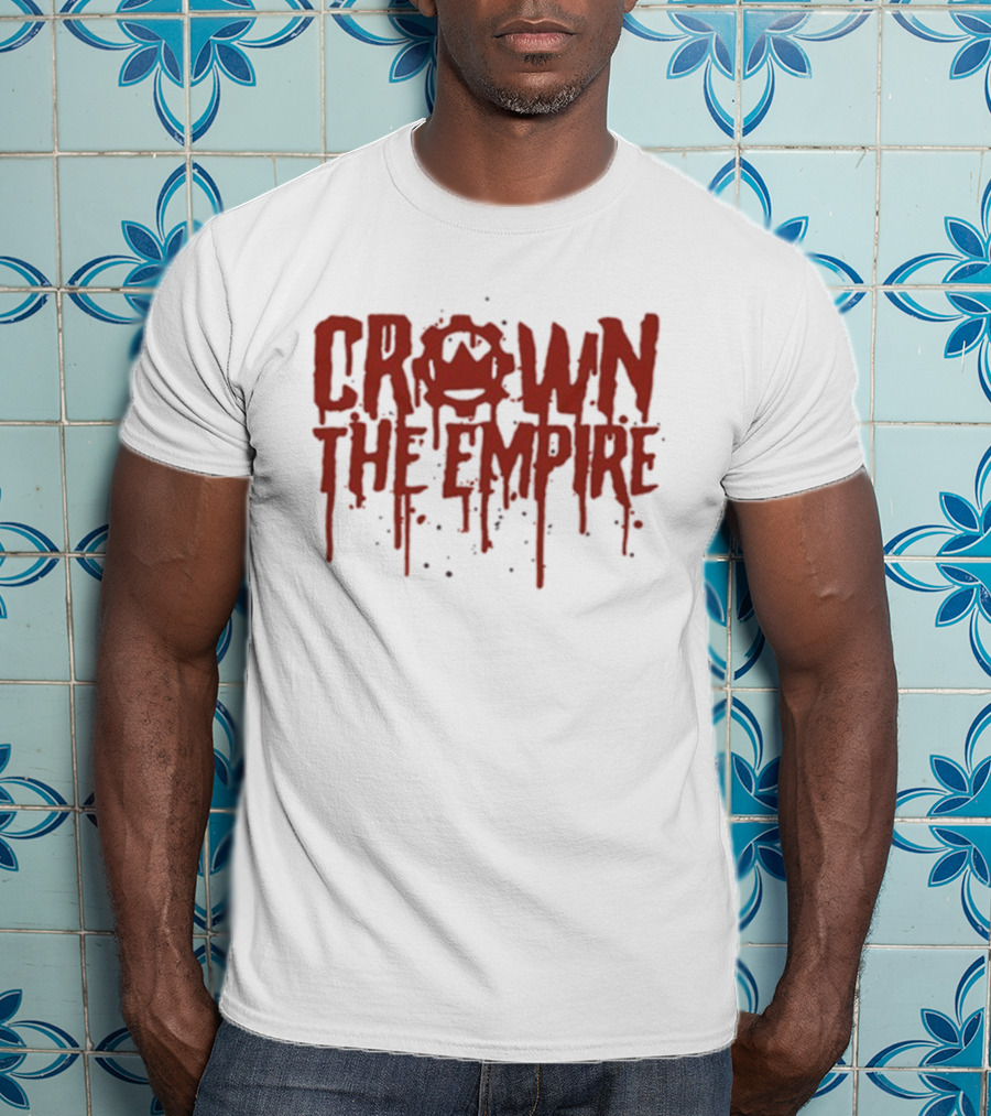 Crown The Empire Dripping Red Text Band Merch T-Shirt