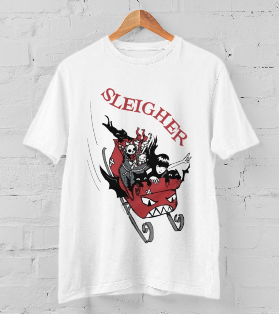Sleigher Emily Strange Christmas T-Shirt