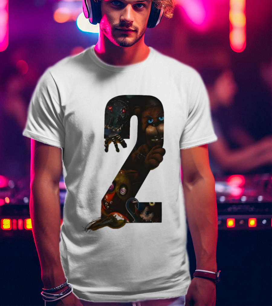 Five Nights At Freddy's 2 Character Collage Animatronics T-Shirt