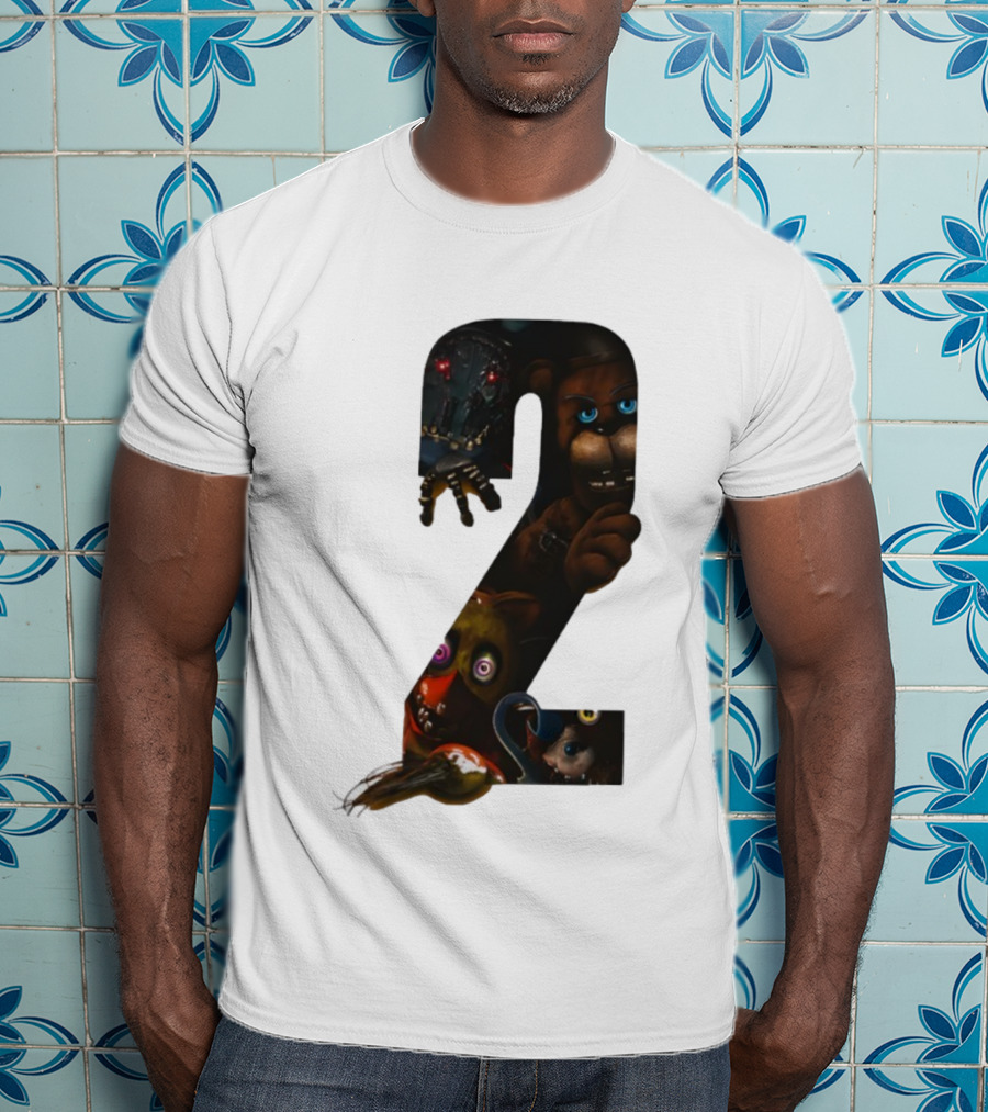 Five Nights At Freddy's 2 Character Collage Animatronics T-Shirt