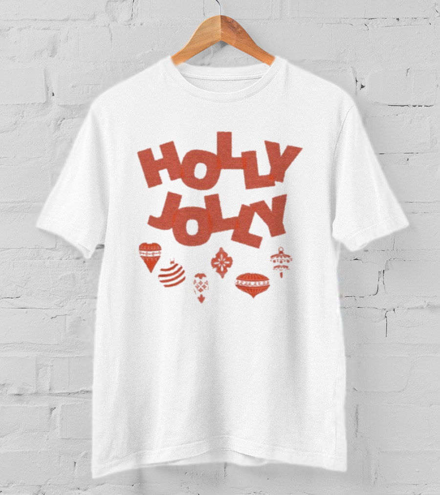 Holly Jolly Christmas Ornaments Festive Celebration T-Shirt