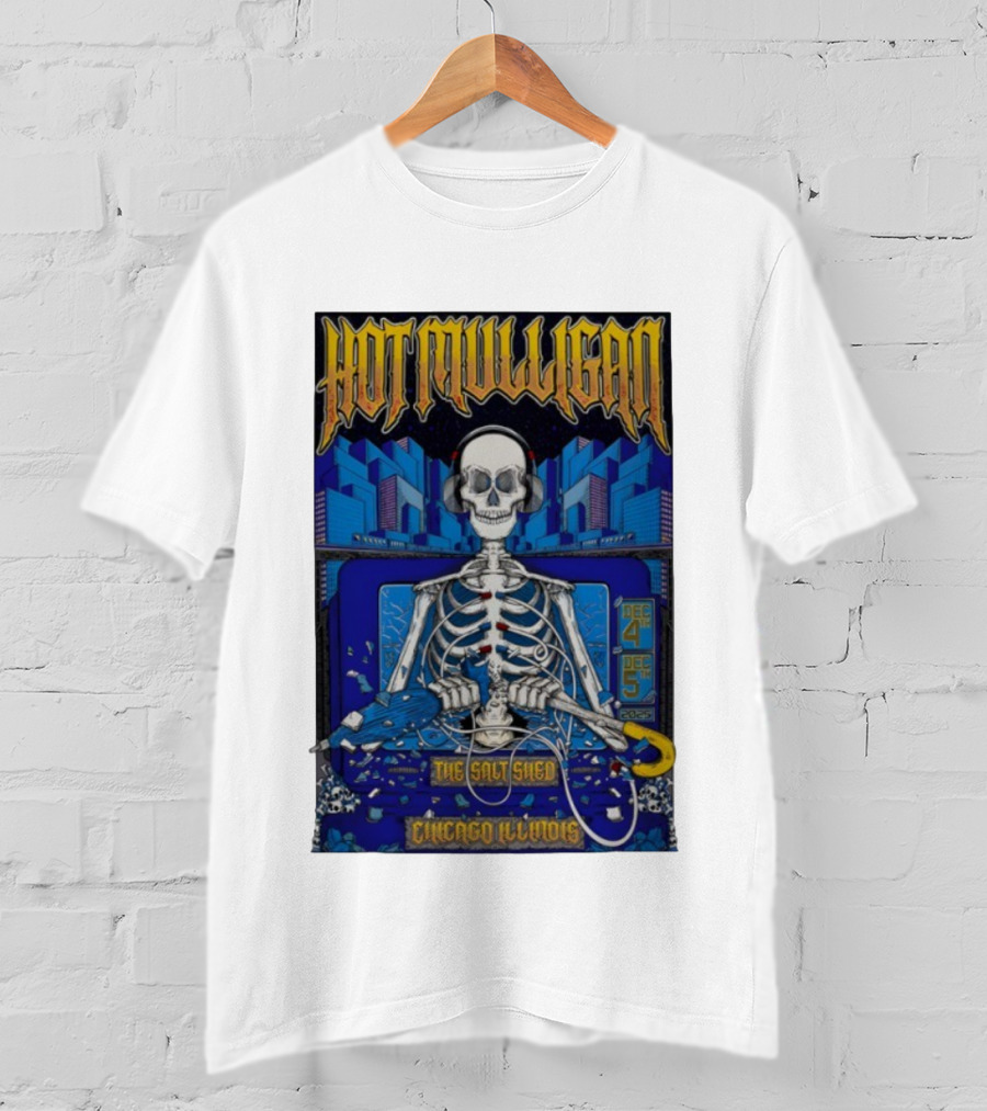 Hot Mulligan Skeleton Concert Salt Shed Chicago IL Dec 4-5 2025 T-Shirt