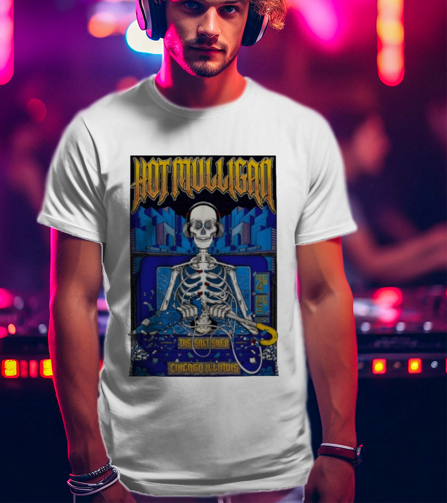 Hot Mulligan Skeleton Concert Salt Shed Chicago IL Dec 4-5 2025 T-Shirt