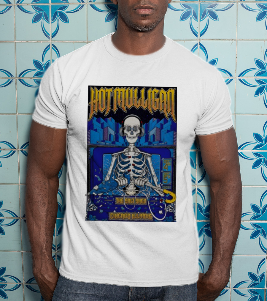 Hot Mulligan Skeleton Concert Salt Shed Chicago IL Dec 4-5 2025 T-Shirt