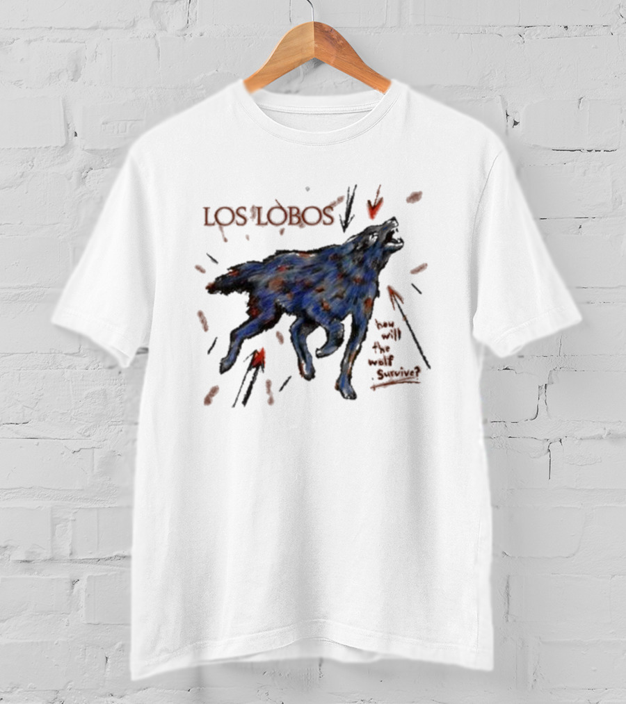 Los Lobos How Will The Wolf Survive Wild Canine Survival Question T-Shirt