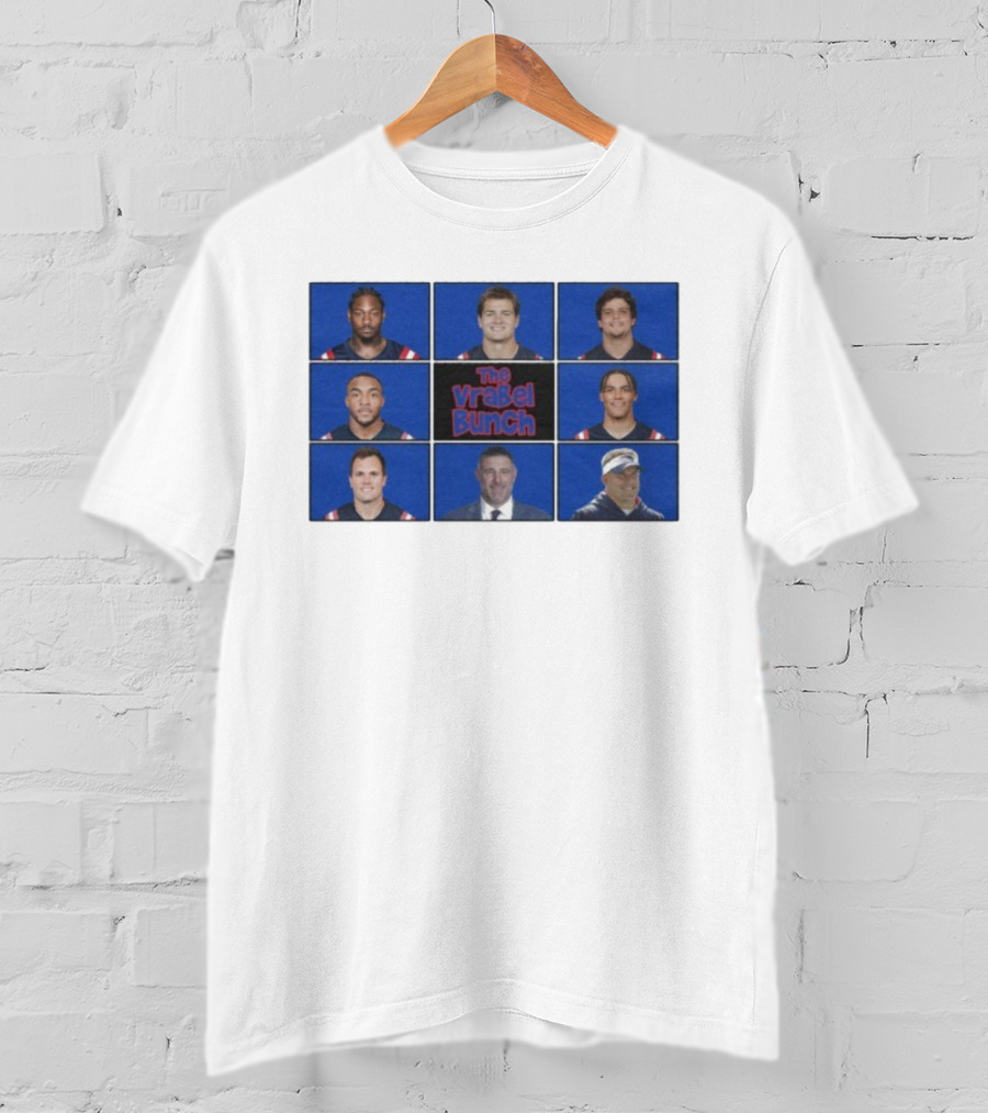 New England Patriots The Vrabel Bunch Player Collage T-Shirt