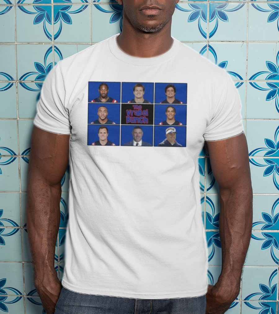 New England Patriots The Vrabel Bunch Player Collage T-Shirt