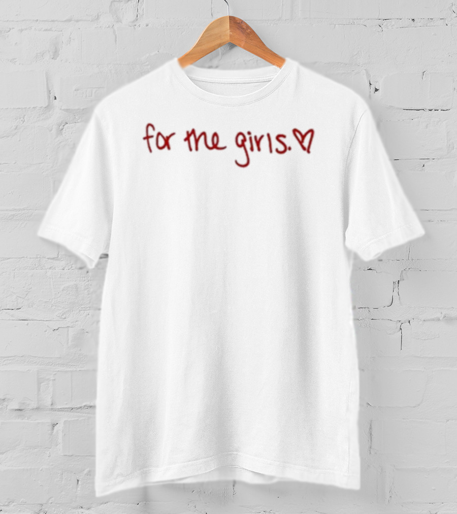 Becca Moore For The Girls Heart Text T-Shirt