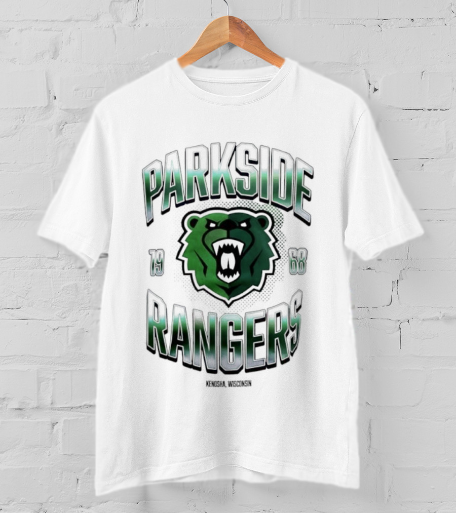 Parkside Rangers Kenosha Wisconsin 1968 Bear Emblem T-Shirt