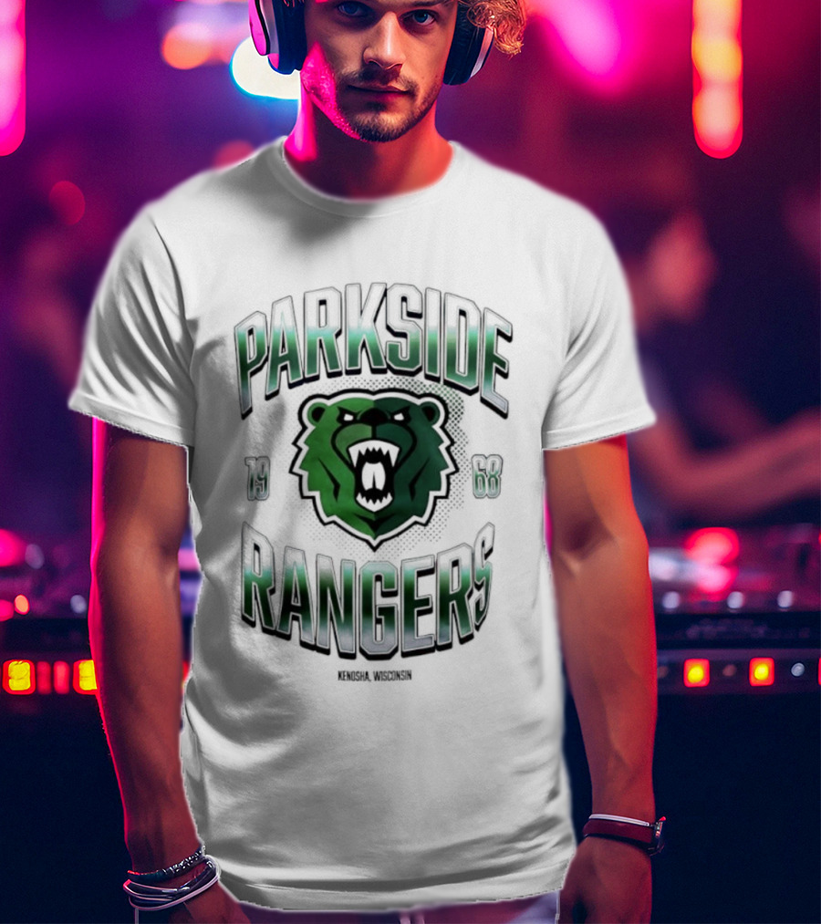 Parkside Rangers Kenosha Wisconsin 1968 Bear Emblem T-Shirt