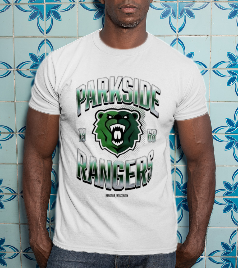Parkside Rangers Kenosha Wisconsin 1968 Bear Emblem T-Shirt
