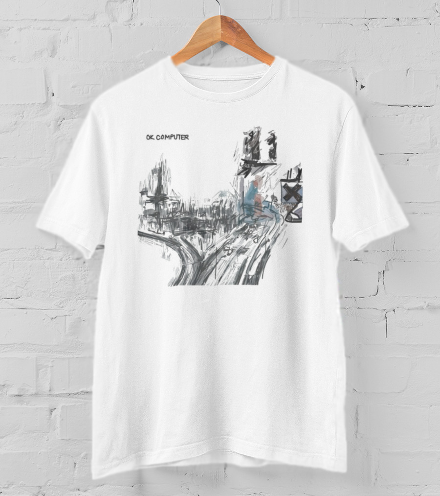 Radiohead OK Computer Album Artwork Print T-Shirt