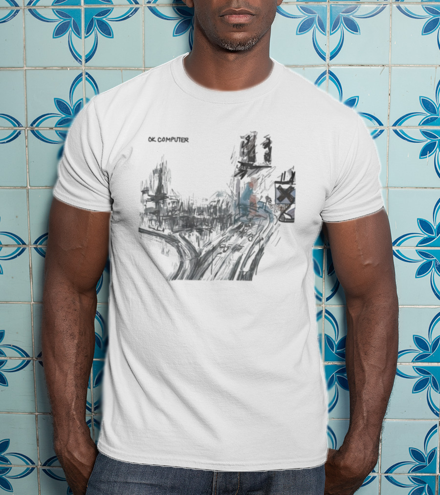 Radiohead OK Computer Album Artwork Print T-Shirt