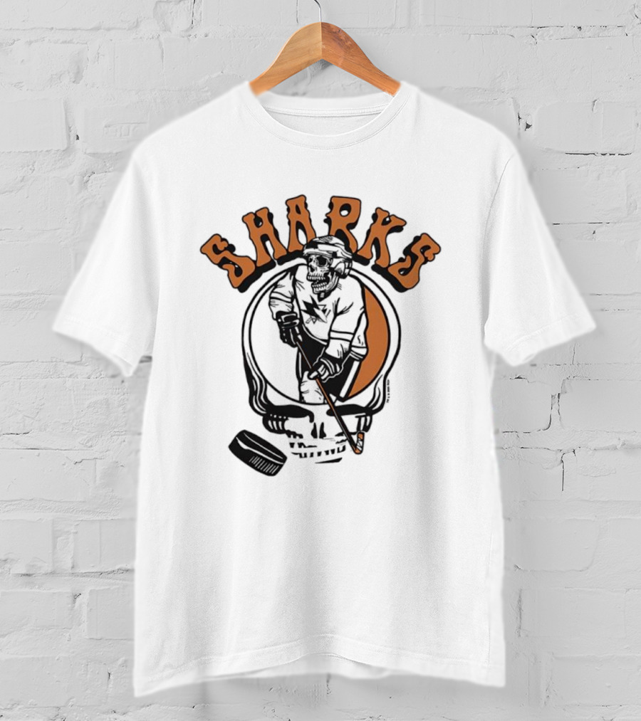 San Jose Sharks Grateful Dead Inspired Player Homage T-Shirt