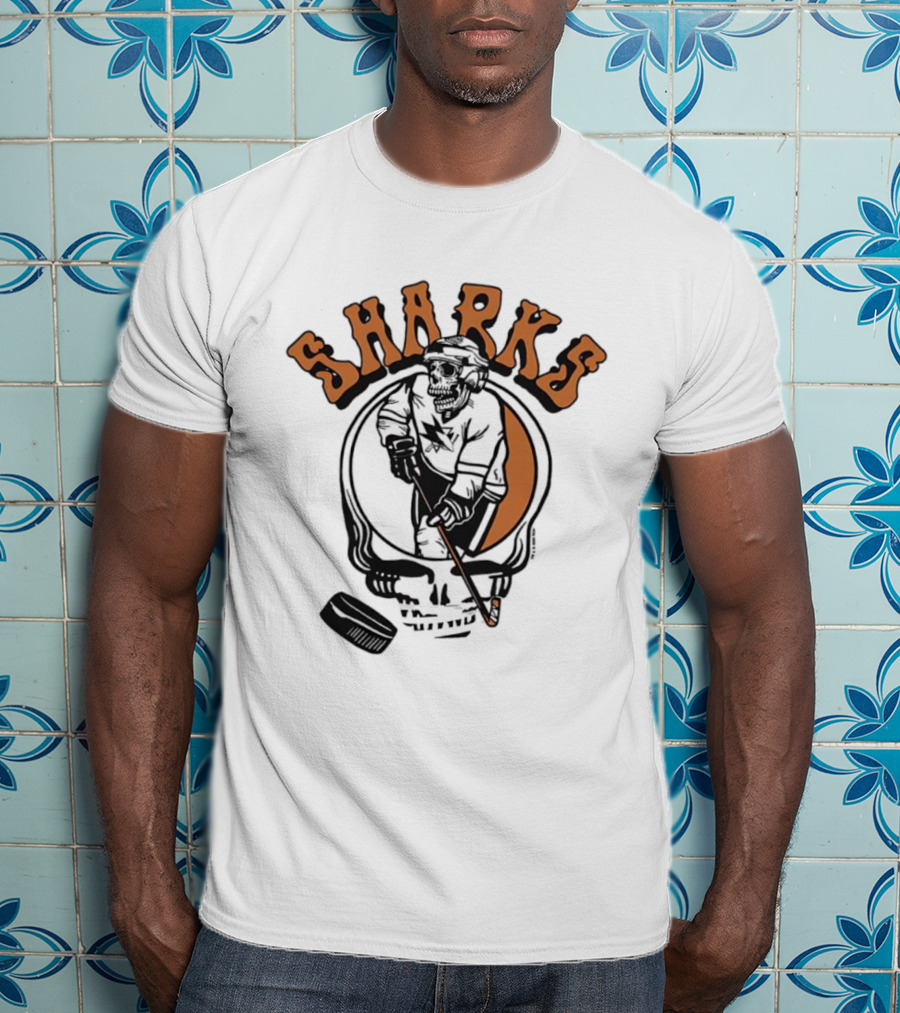 San Jose Sharks Grateful Dead Inspired Player Homage T-Shirt