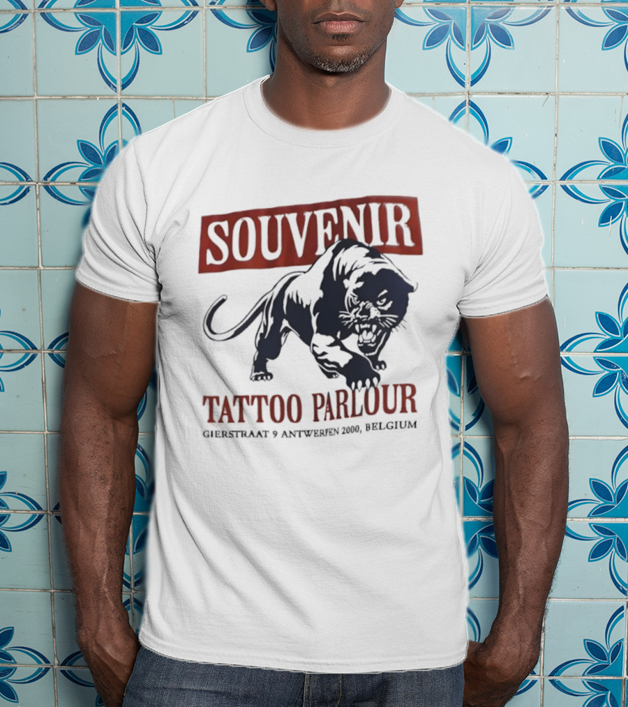 Souvenir Tattoo Parlour Gierstraat 9 Antwerp Belgium Tiger T-Shirt