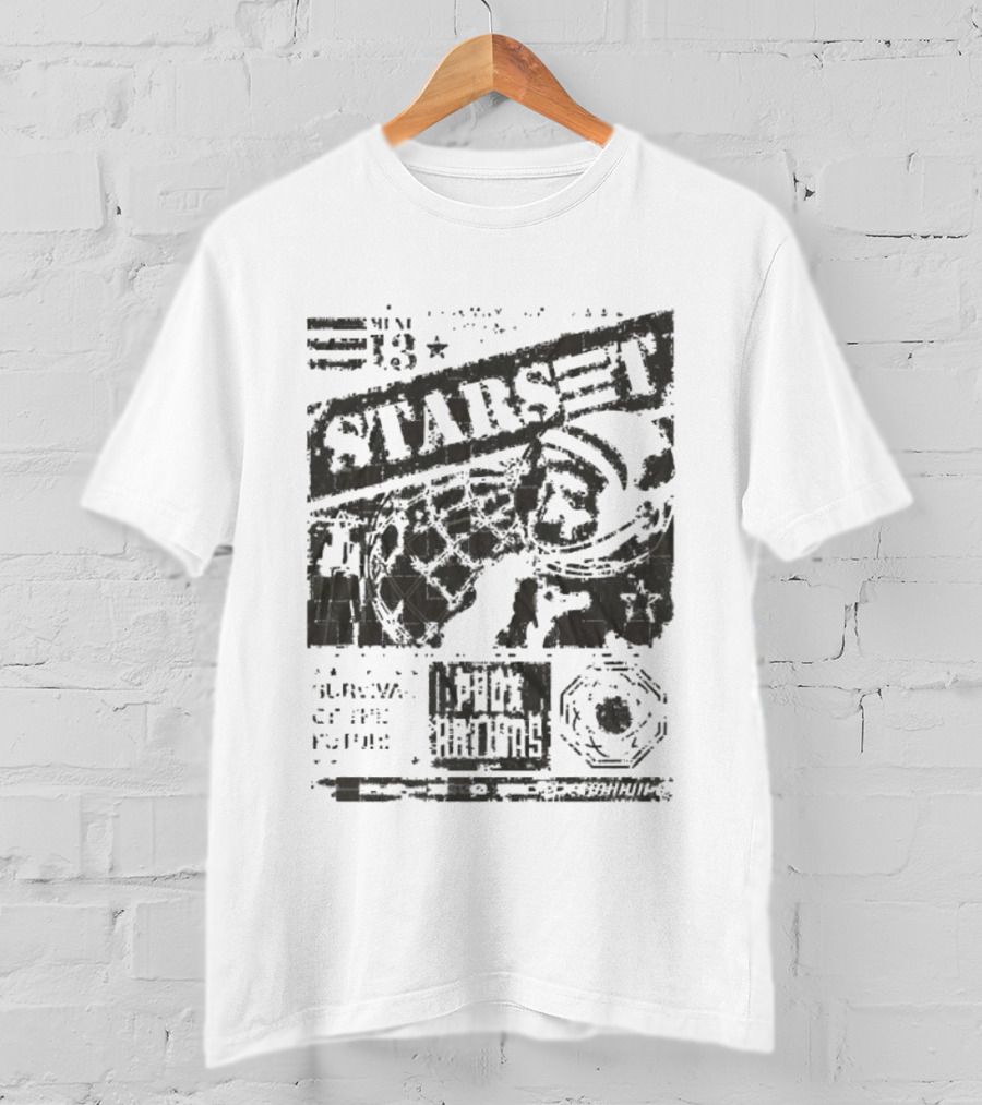Starset Prox Rations Survival Of The Future Ration Элрево Сгетые Pectodoc Eleven Hour 13 T-Shirt