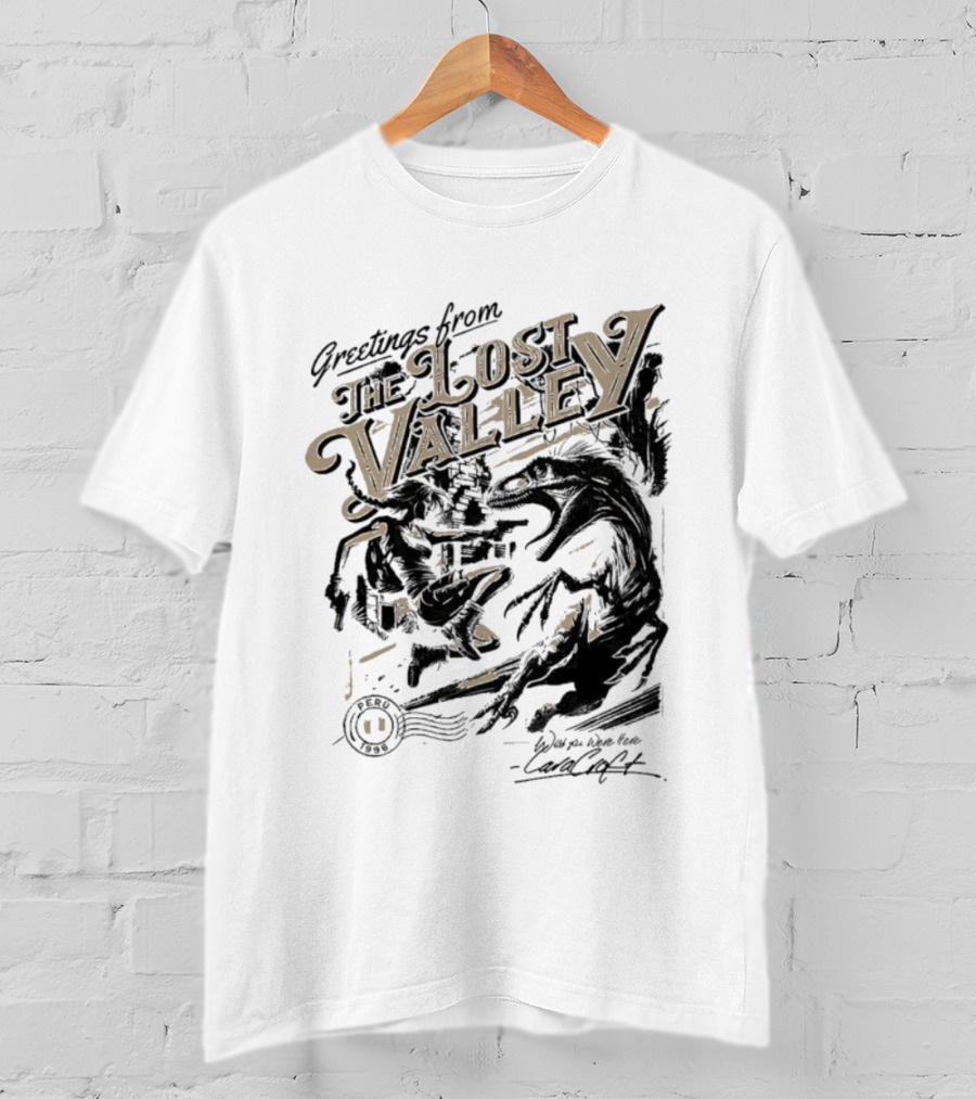 Greetings From The Lost Valley Tomb Raider Dinosaur Adventure T-Shirt