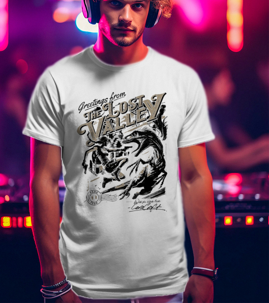 Greetings From The Lost Valley Tomb Raider Dinosaur Adventure T-Shirt