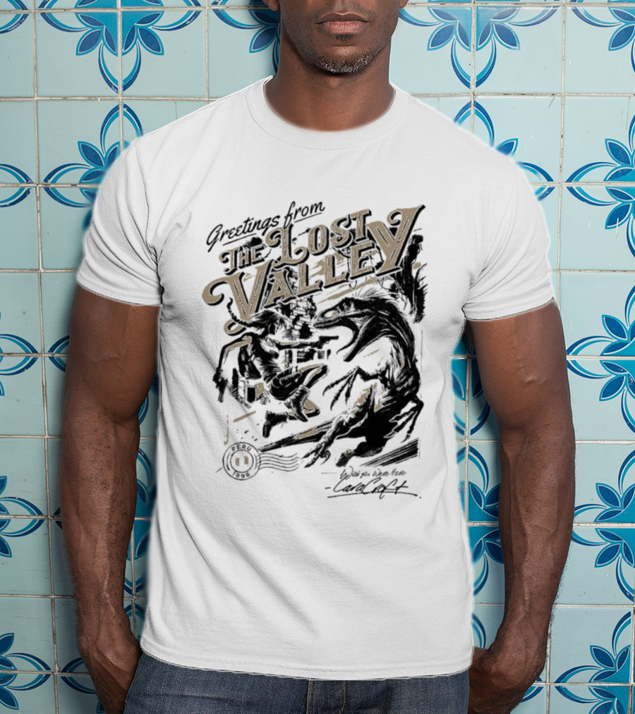 Greetings From The Lost Valley Tomb Raider Dinosaur Adventure T-Shirt