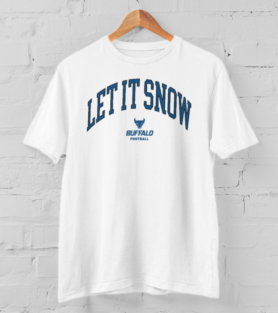 Let It Snow Buffalo Bulls Football Victor Snow T-Shirt