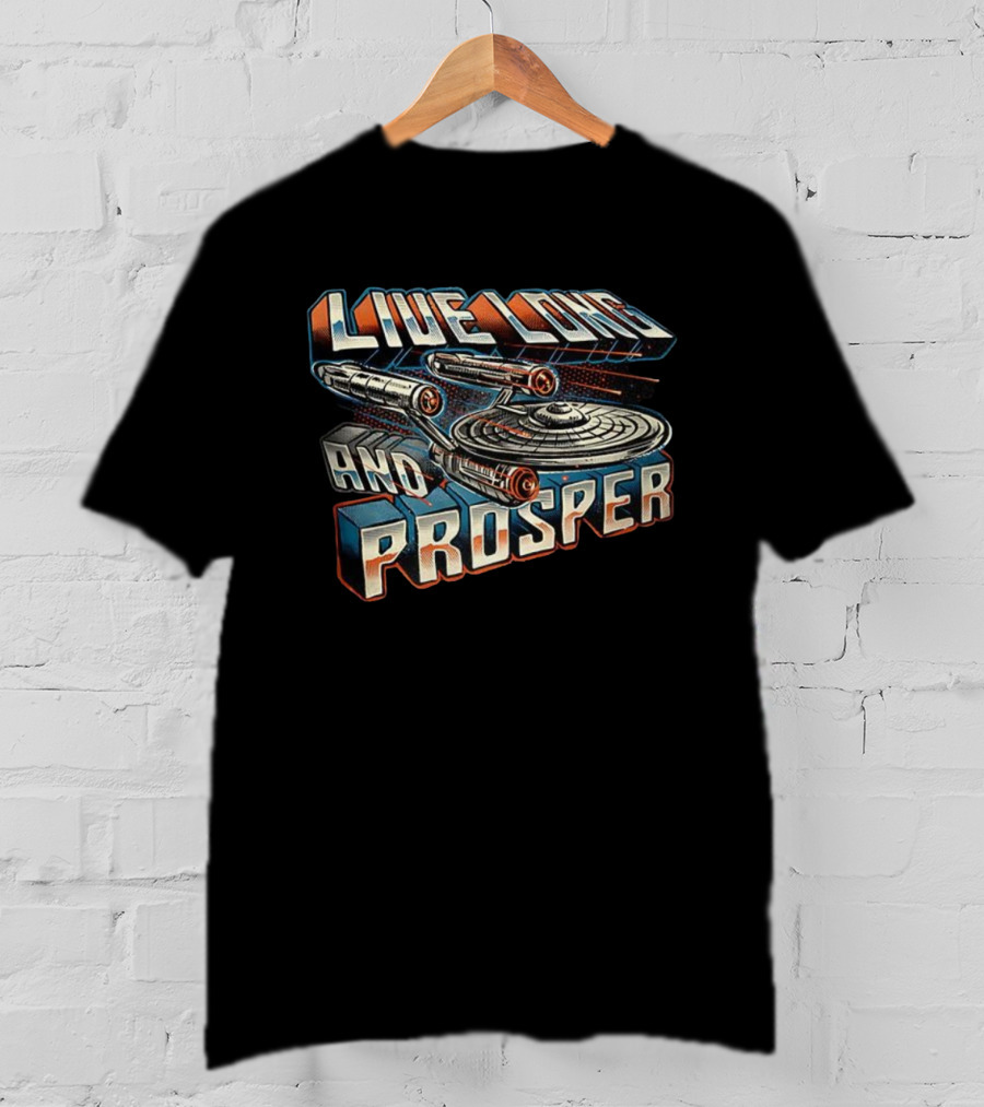 Live Long And Prosper Starship Adventure Journey T-Shirt