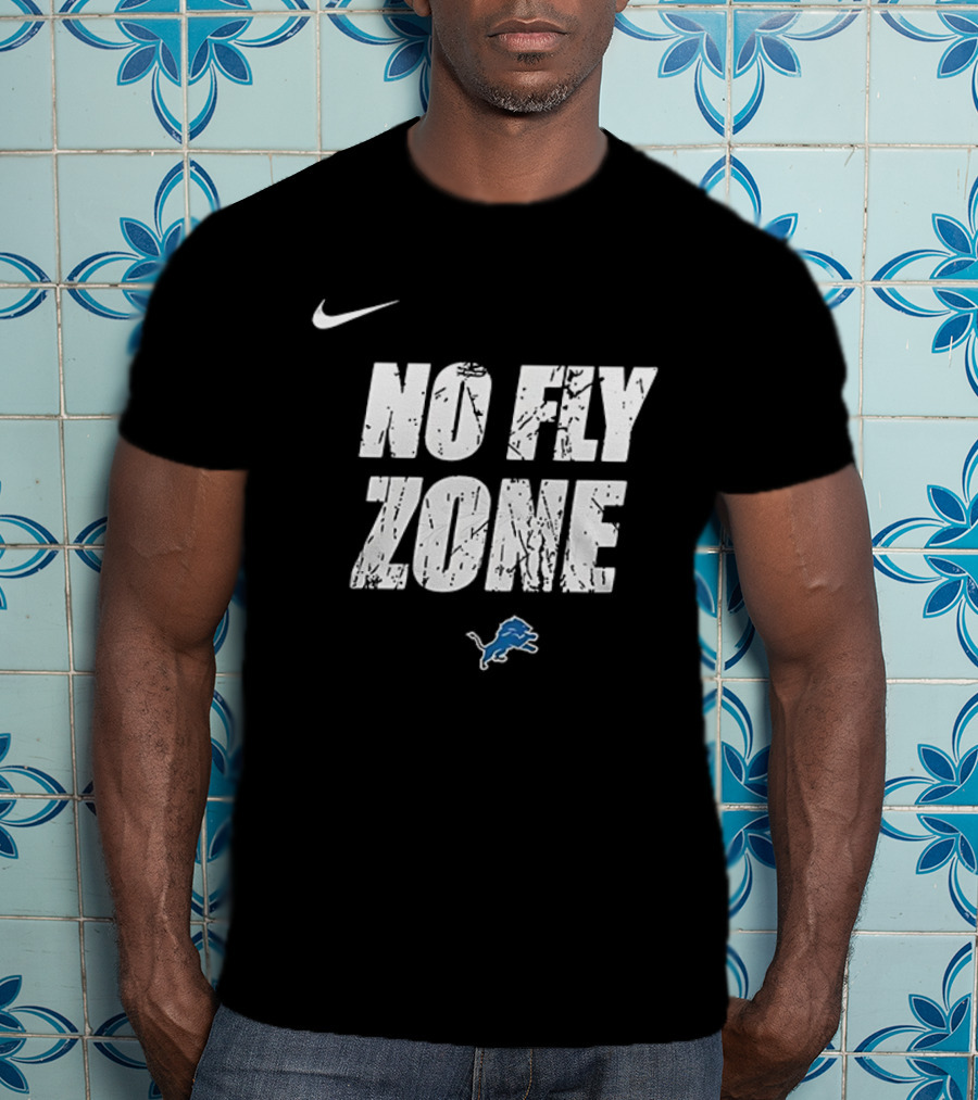 Nike Detroit Lions No Fly Zone Dan Campbell T-Shirt