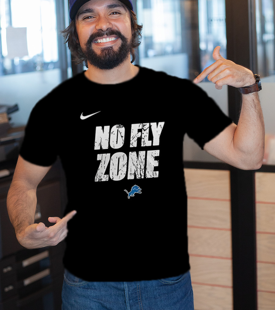Nike Detroit Lions No Fly Zone Dan Campbell T-Shirt