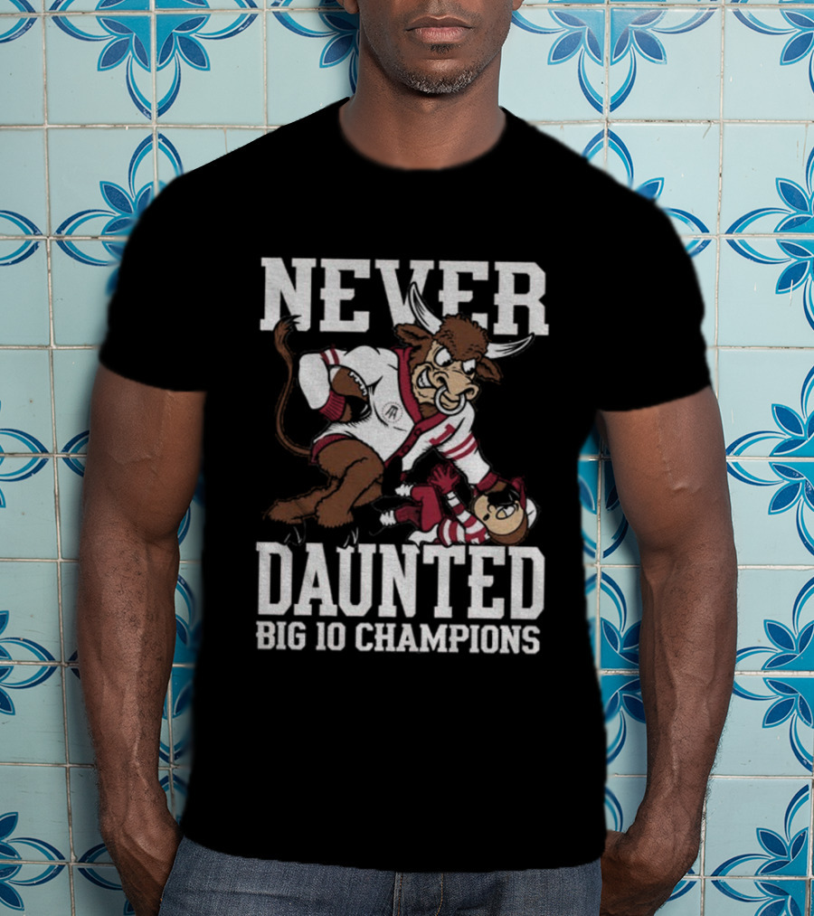 Never Daunted Indiana Hoosiers Big 10 Champions Victory Over Ohio State T-Shirt