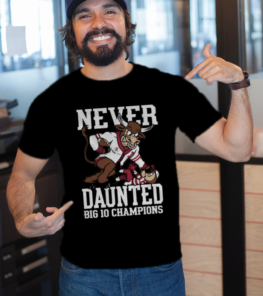 Never Daunted Indiana Hoosiers Big 10 Champions Victory Over Ohio State T-Shirt