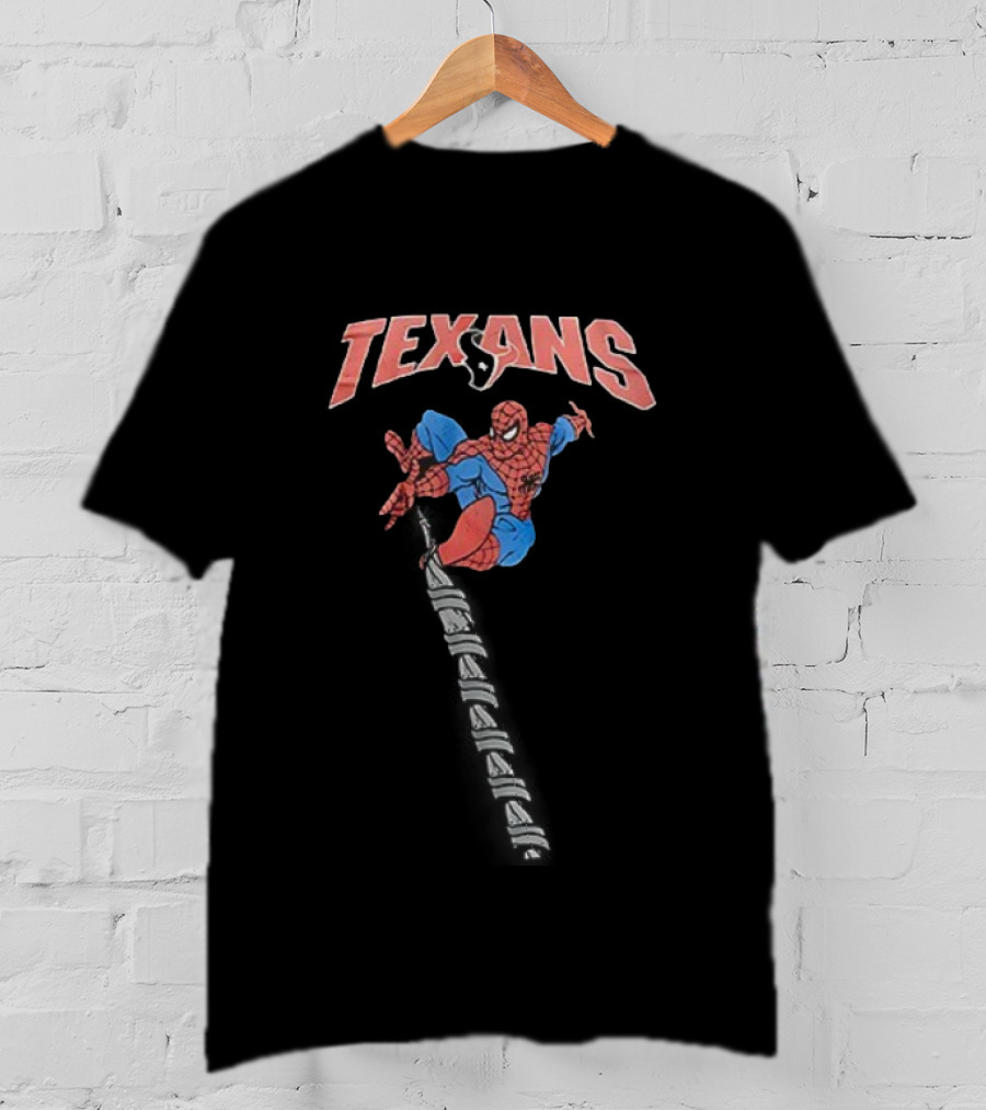 Texans Amazing Spider Man Comic Character Collaboration T-Shirt