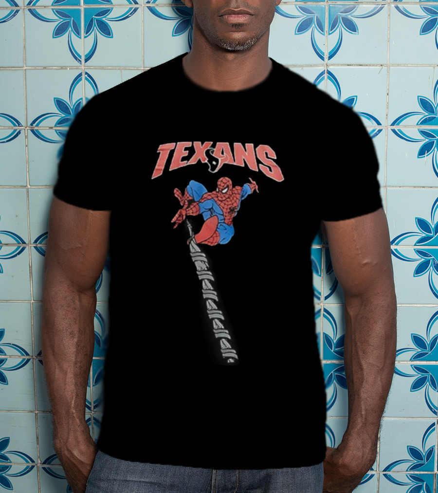 Texans Amazing Spider Man Comic Character Collaboration T-Shirt
