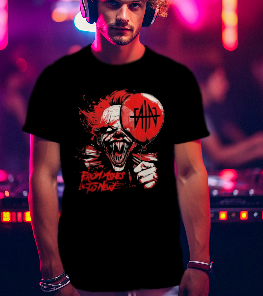 From Ashes To New Pennywise Balloon Fan Art T-Shirt