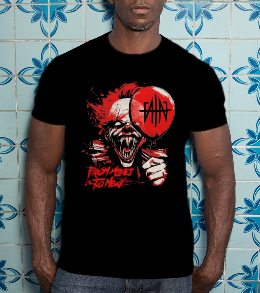 From Ashes To New Pennywise Balloon Fan Art T-Shirt