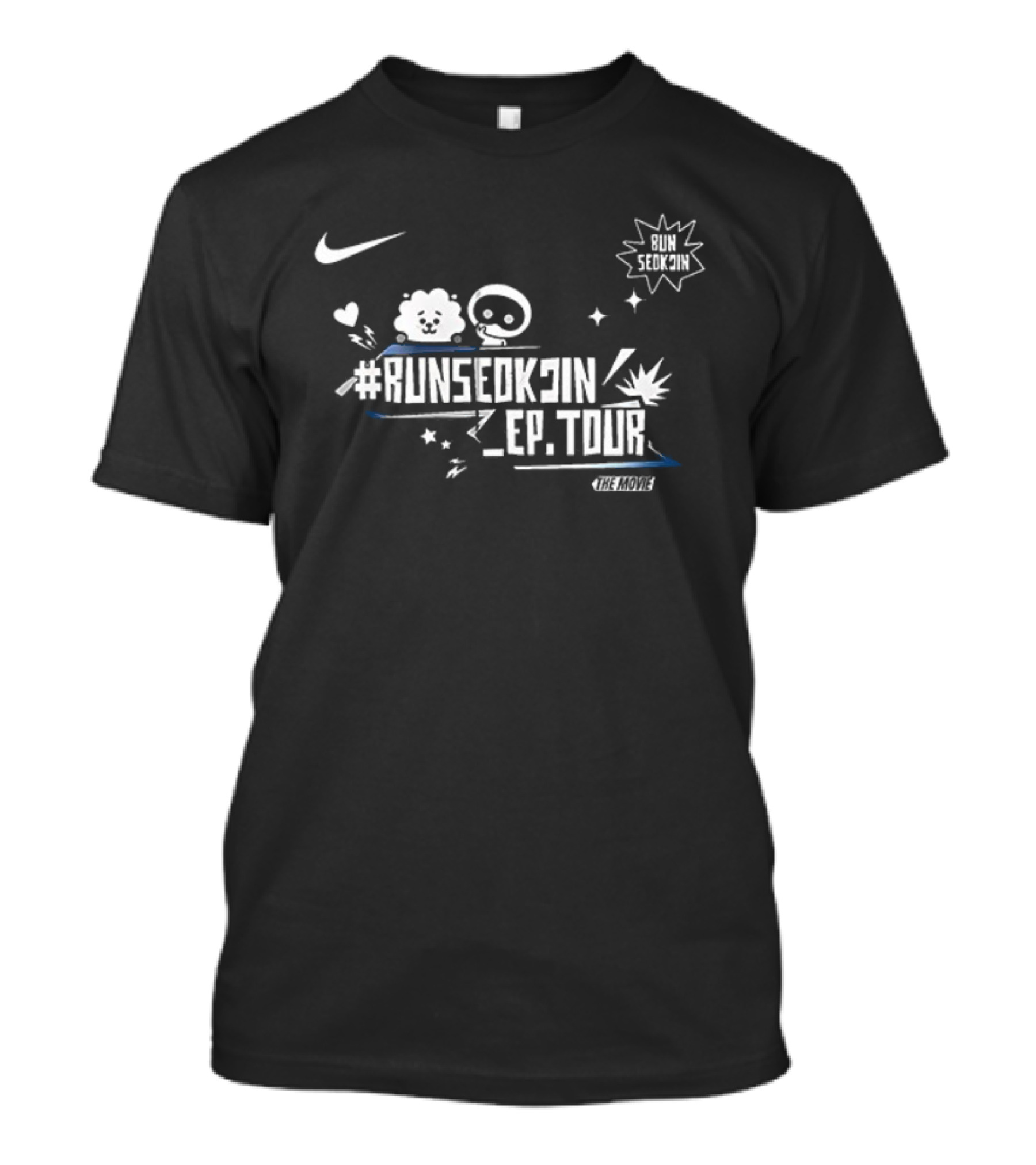 Runseokjin Ep Tour Jin Signature Nike Sparkles Stars T-Shirt