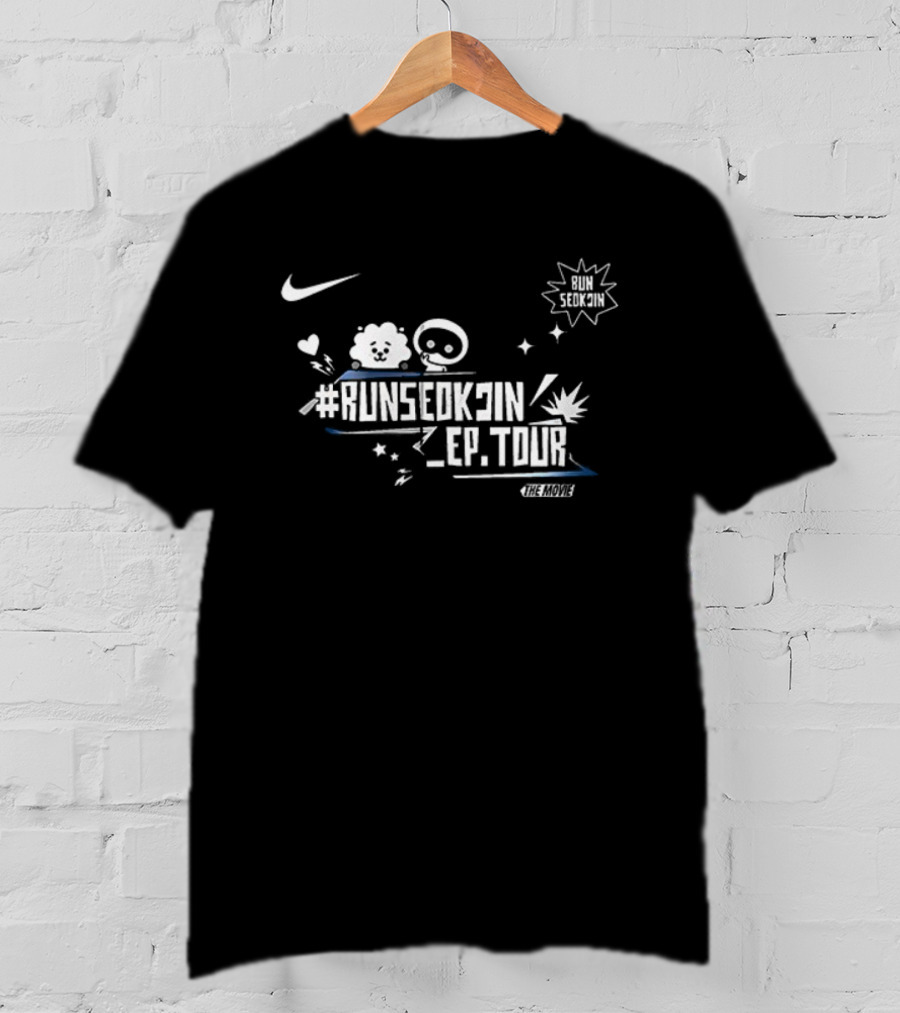 Runseokjin Ep Tour Jin Signature Nike Sparkles Stars T-Shirt
