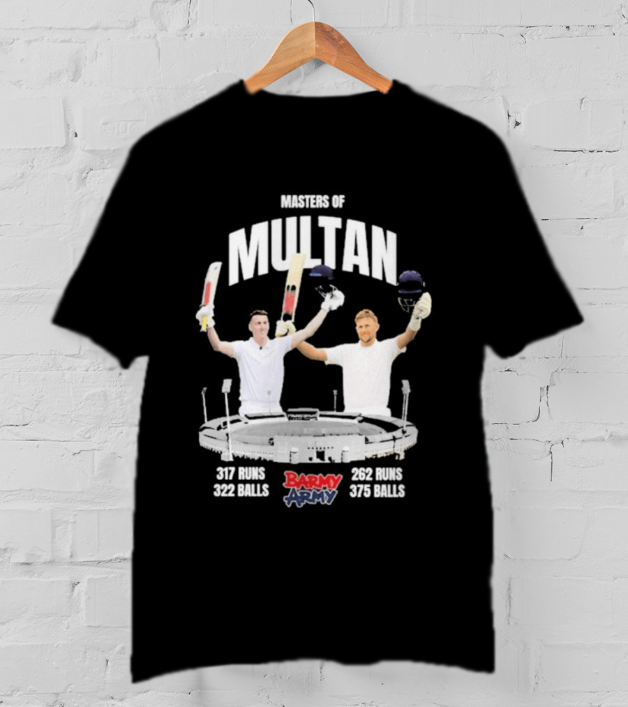 Barmy Army Masters Of Multan 357 Runs 202 Balls 206 Runs 376 Balls T-Shirt
