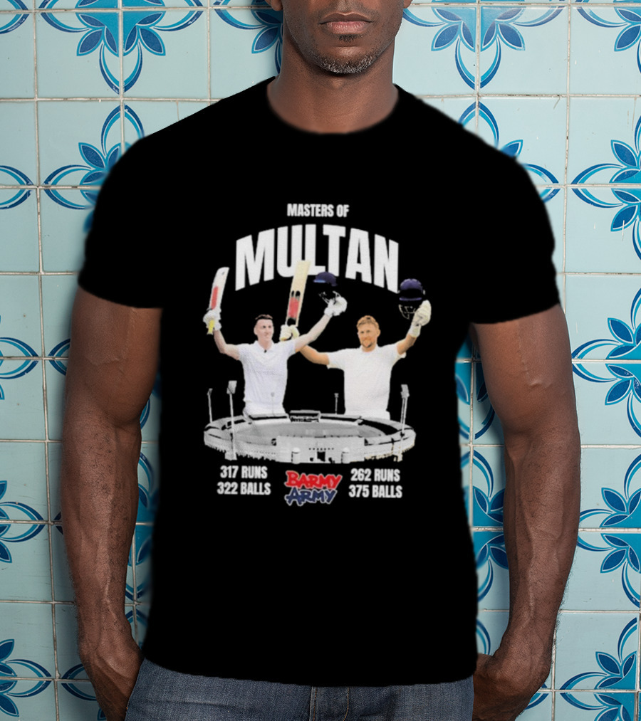Barmy Army Masters Of Multan 357 Runs 202 Balls 206 Runs 376 Balls T-Shirt