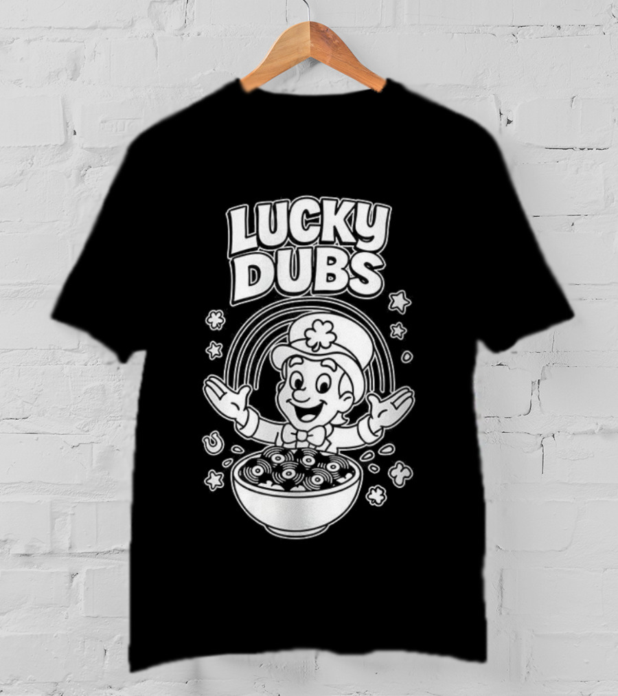 Lucky Dubs Cereal Bowl Rainbow Fun Toddler Character T-Shirt