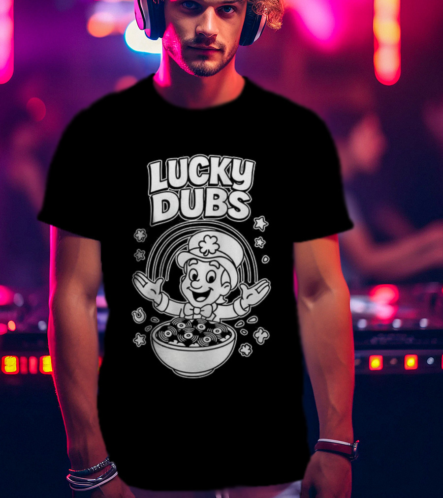 Lucky Dubs Cereal Bowl Rainbow Fun Toddler Character T-Shirt