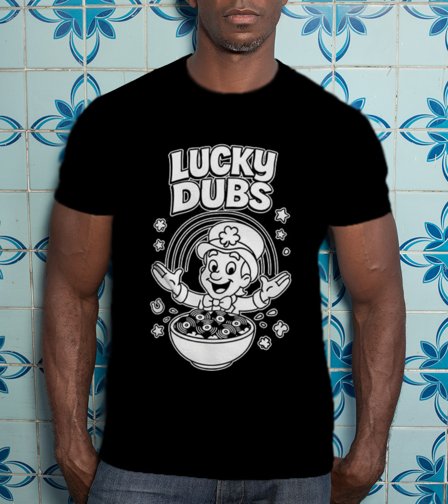 Lucky Dubs Cereal Bowl Rainbow Fun Toddler Character T-Shirt