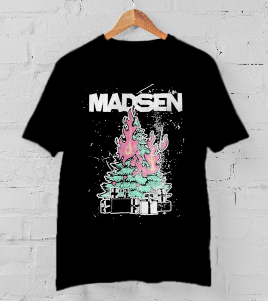 Madsen Flaming Christmas Tree XMAS T-Shirt